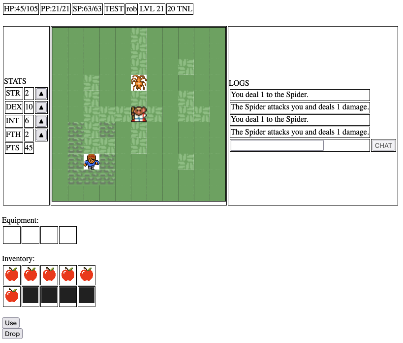 A screenshot of the project's first commit being played.